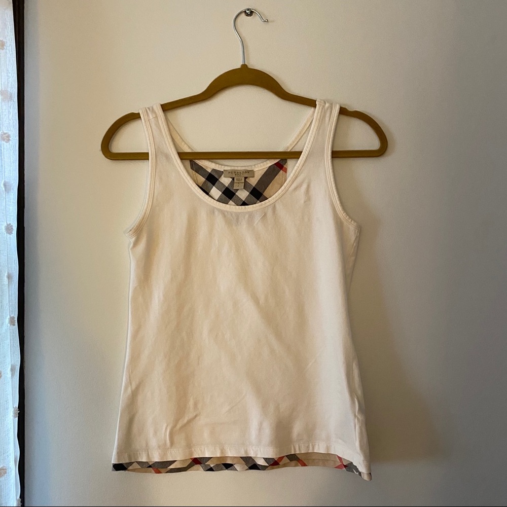 Burberry Brit white tank top